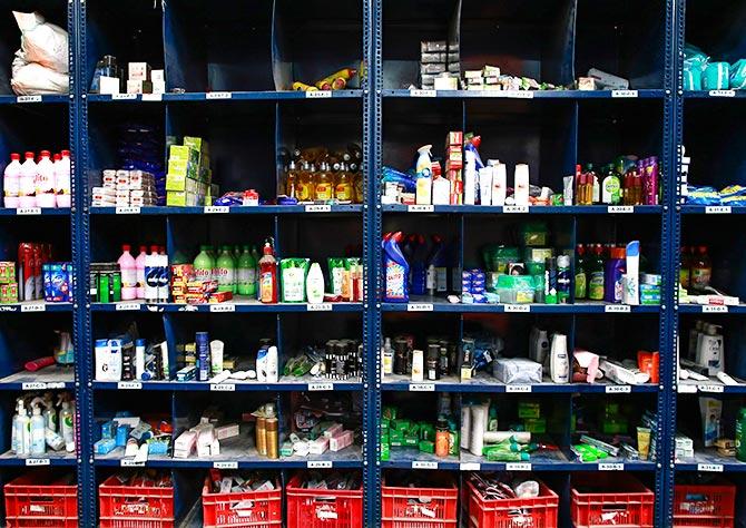 The bigbasket warehouse outside Mumbai. Photograph: Danish Siddiqui/Reuters