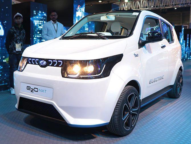 The Mahindra e2o NXT. a 4-seater hatchback. Photograph: Hitesh Harisinghani/Rediff.com