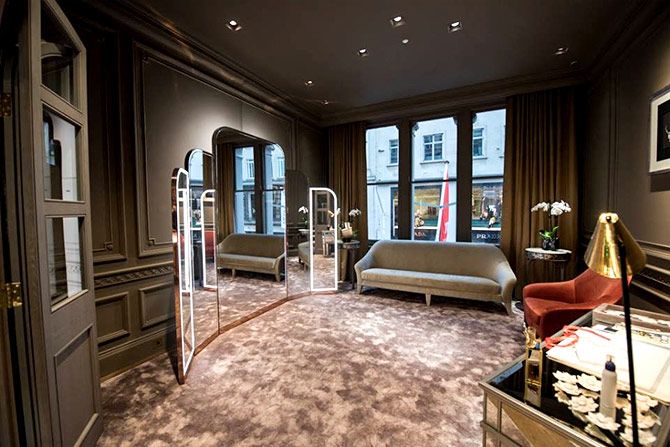 The interiors of the Nirav Modi boutique on Bond street, Mayfair, London. Photograph: Courtesy Nirav Modi/Facebook. 