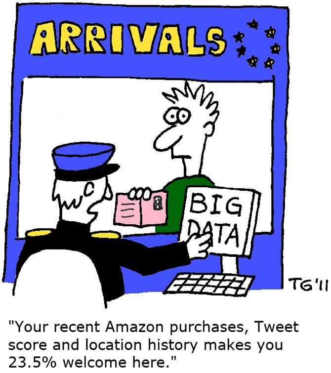 Big Data cartoon. Courtesy: Thierry Gregorius/Wikimedia Commons