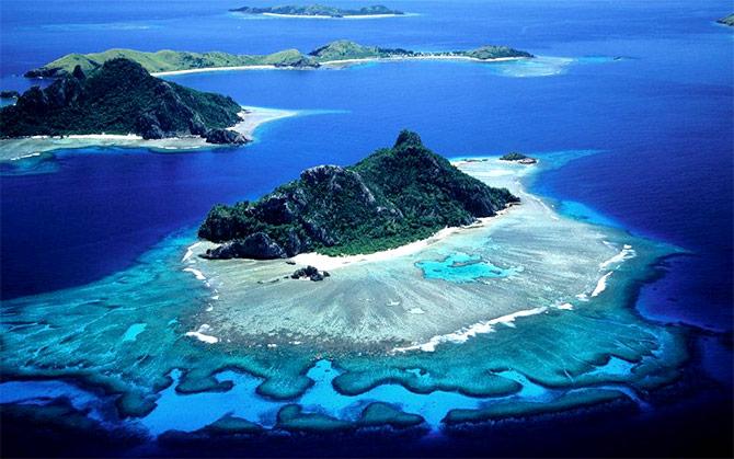 A Lakshadweep atoll. Photograph: Courtesy Lakshwadeep Tourism/Facebook.