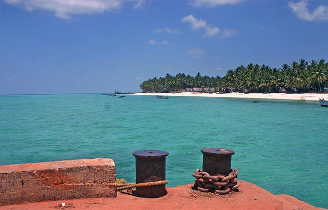 Agatti island. Photograph: Courtesy icultist/Wikimedia Commons.