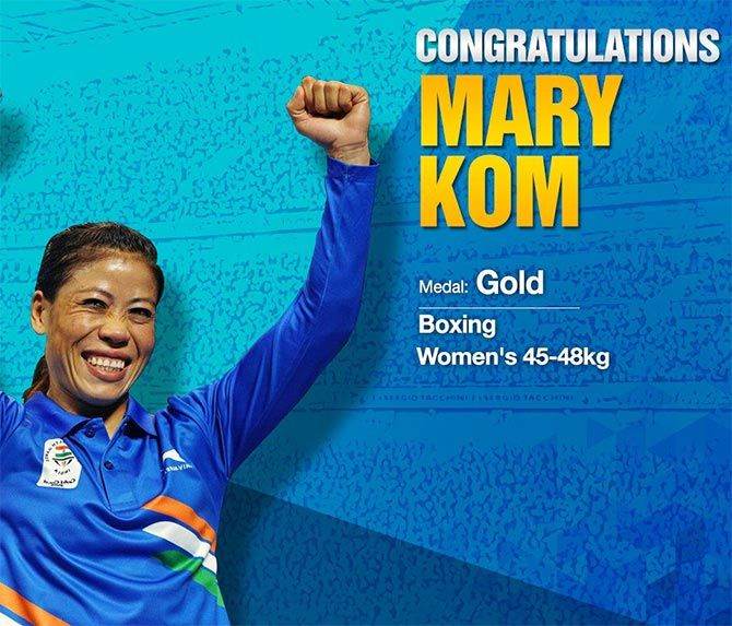 Mary Kom is an athlete Eidelweiss put their money right from the start. Photograph: Courtesy @EdelweissFin/Twitter.