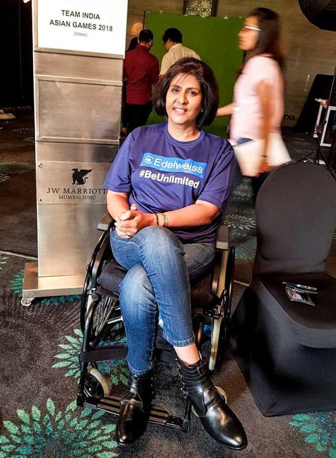 Deepa Malik is the first Indian woman to win a medal in Paralympic Games when she won a silver medal at the 2016 Summer Paralympics in shot put. Photograph: Courtesy @EdelweissFin/Twitter.