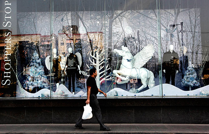 A Kolkata mall. Photograph: Rupak De Chowdhuri/Reuters