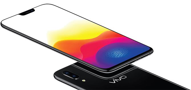 The high-end offering from Vivo that operates on fingerprint scanning --  X21. Photograph: Courtesy Vivo.com.
