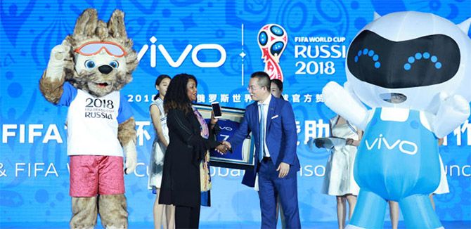 Vivo is a sponsor for the FIFA World Cup being hosted by Russia. Photograph: Courtesy Vivo.com.