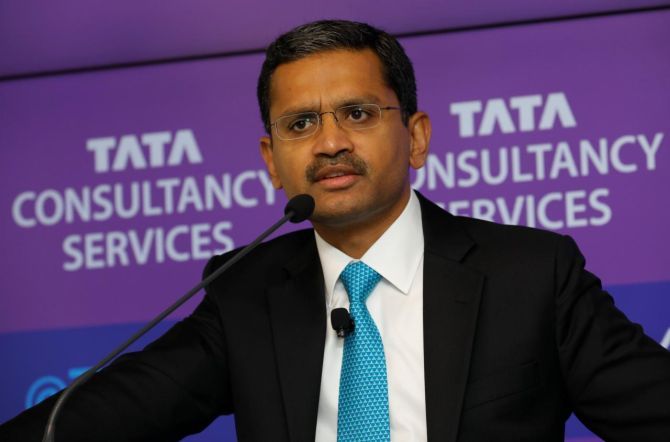 Tata Consultancy Services CEO Rajesh Gopinathan. Photograph: Danish Siddiqui/Reuters