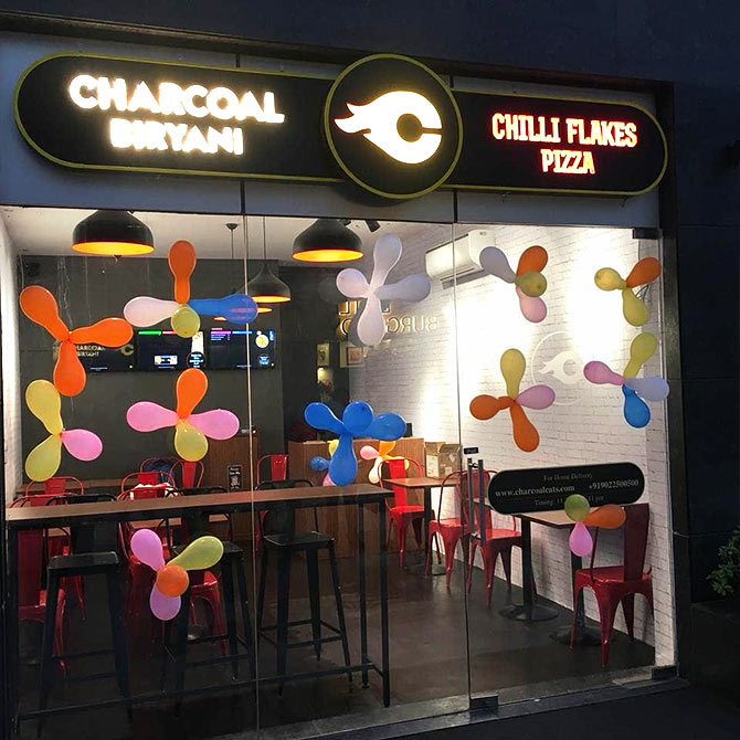 A Charcoal Eats outlet opens in Gurugram. Photograph Courtesy @CharcoalEats.