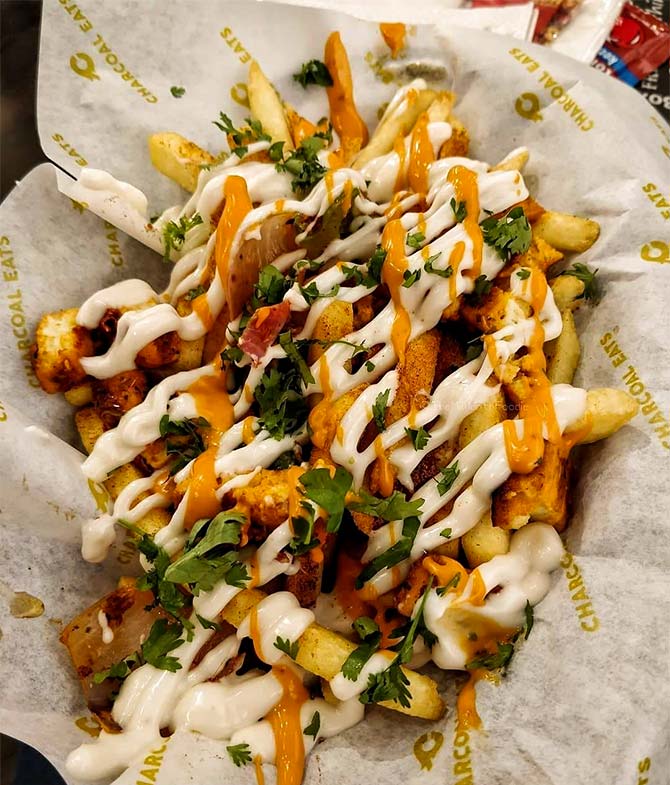 Charcoal Eats Indian style fries. Photograph: Courtesy @themillionthfoodie 
