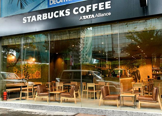 The Atria Mall, Worli outlet of Starbucks. Photograph: Courtesy @StarbucksIndia/Twitter