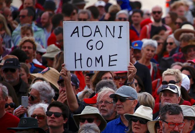 Protests against Adani in Australia in 2019