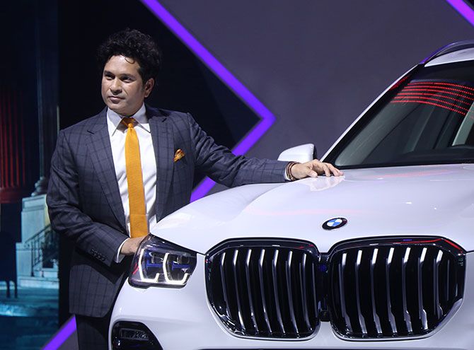 sachin Tendulkar launcheds the All New BMW X5 in India