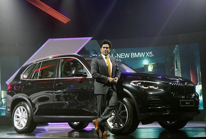 Sachin Teldulkar with the 2018 BMW X5