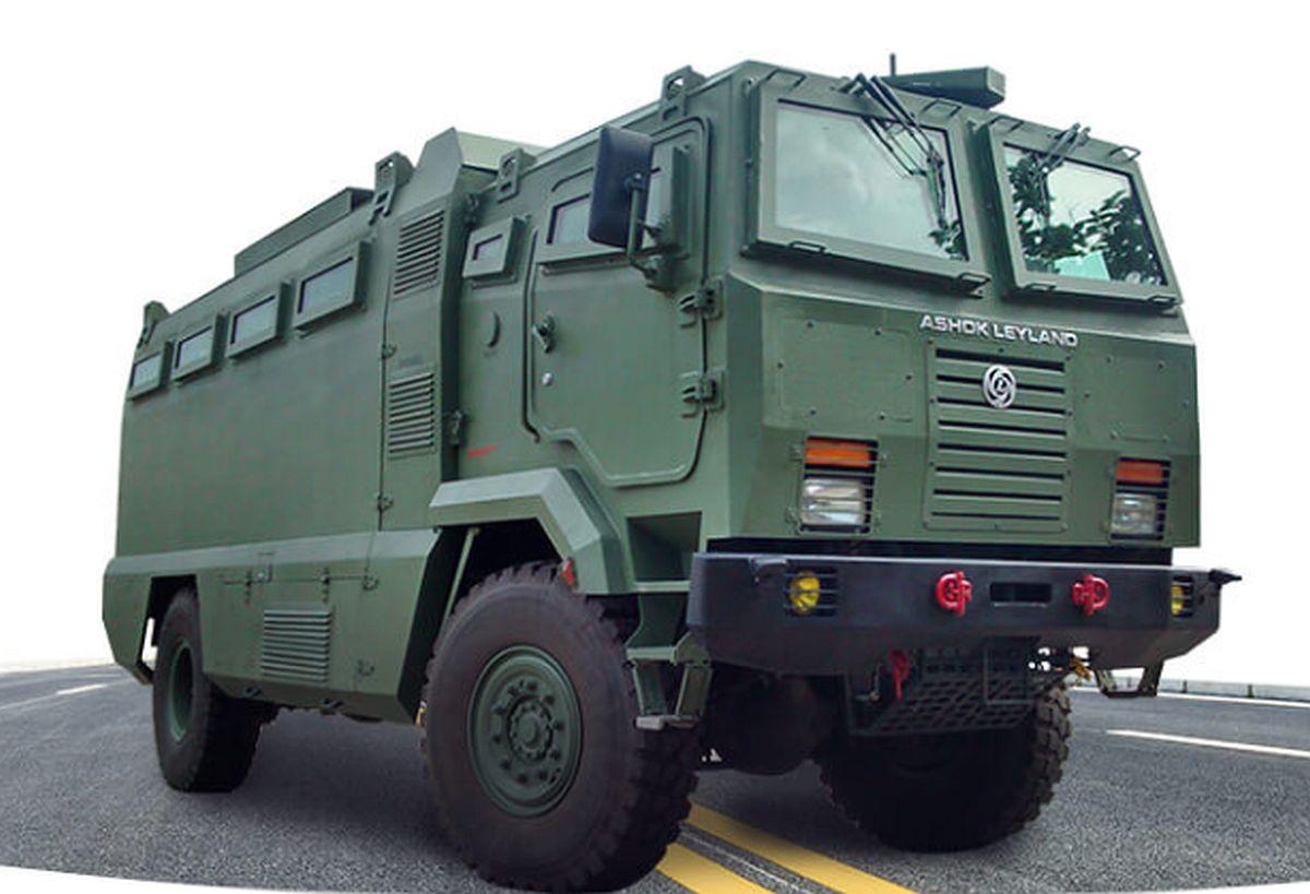 Ashok Leyland armed vehicle