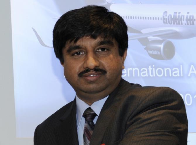 Kaushik Khona the chief executive officer of GoAir. Photograph: Gonzalo Fuentes / Reuters