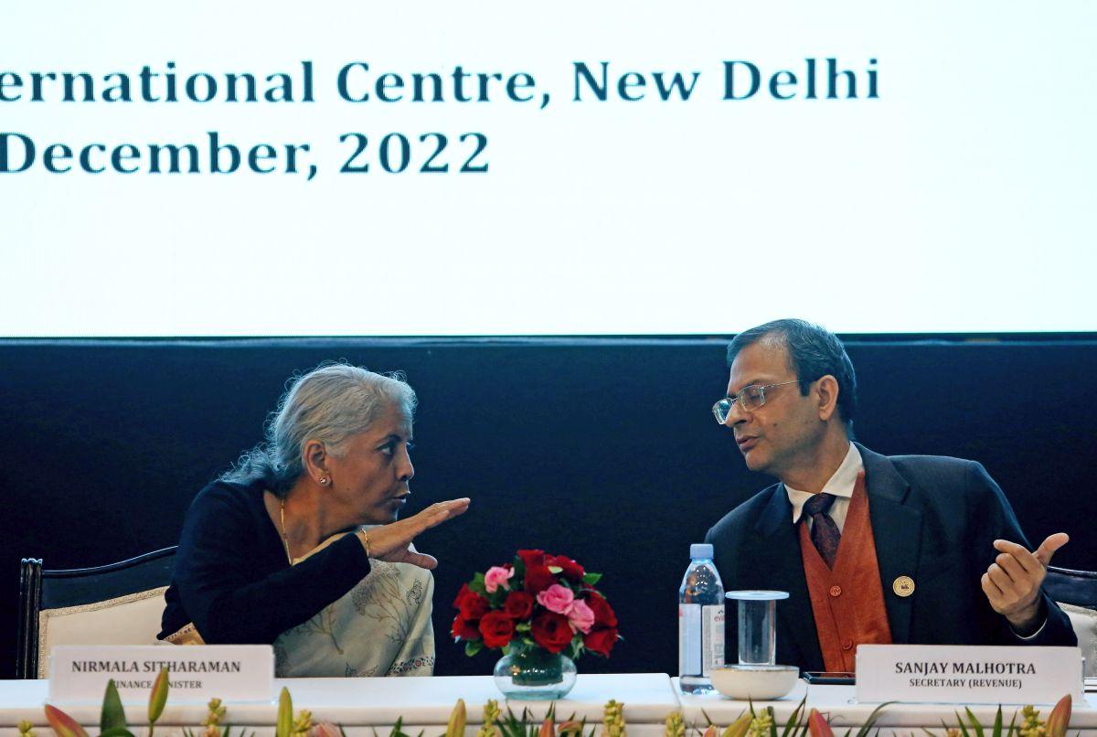 Sanjay Malhotra with Nirmala Sitharaman