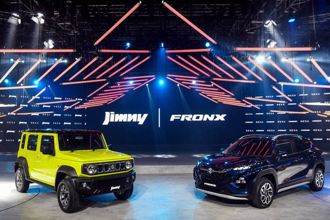 Maruti Jimny and Fronx unveiled at the Auto Expo 2023