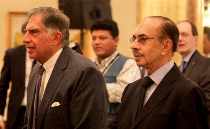 Adi Godrej with Ratan Tata