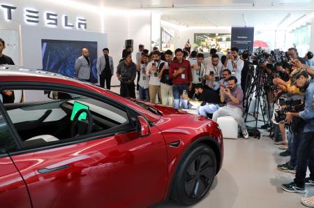 Tesla Model Y in Mumbai