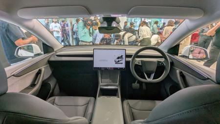 Tesla Model Y dashboard view