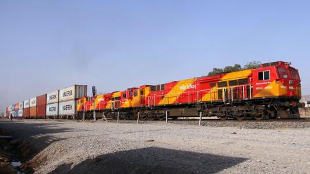 Indian Goods train passing from Ajmer city Indian Goods train passing from Ajmer city