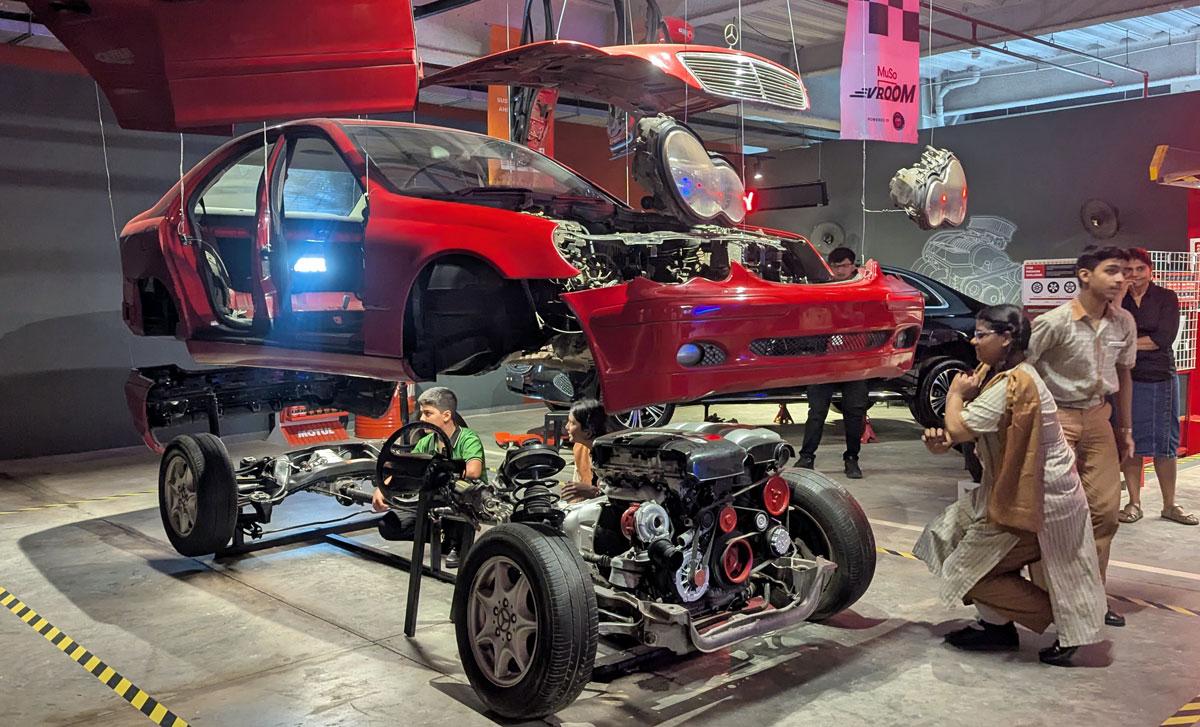 A deconstructed Mercedes 220d