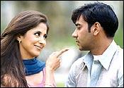 Urmila, Ajay Devgan in Deewangee