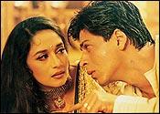 Madhuri Dixit, Shah Rukh Khan in devdas