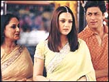 Jaya Bachchan, Preity Zinta and Shah Rukh Khan in KHNH