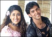 Kareena Kapoor and Hrithik Roshan in Yaadein