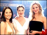 Lucy Liu, Drew Barrymore and Cameron Diaz in Charlies Angles