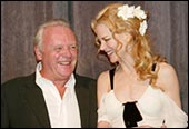 Anthony Hopkins and Nicole Kidman at the gala screening of The Human Stain in Toronto