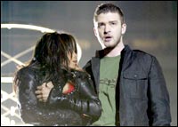 Janet Jackson and Justin Timberlake at the Super Bowl