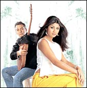 Salman Khan and Shilpa Shetty in Phir Milenge