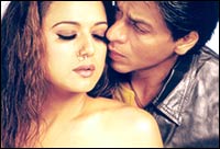 Priety Zinta and Shah Rukh Khan in Veer-Zaara
