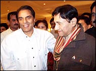 Dharamendra and Dev Anand