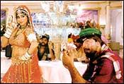 Madhuri Dixit and Sanjay Dutt in Khalnayak