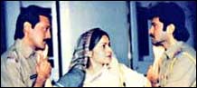 Jackie Shroff, Raakhee and Anil Kapoor