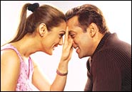 Preity Zinta and Salman Khan in DNJAK