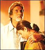 Amitabh Bachchan and Shefali Shah in Waqt