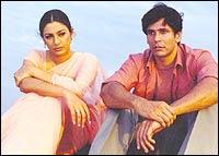 Tabu and Milind Soman in Bhaggmati