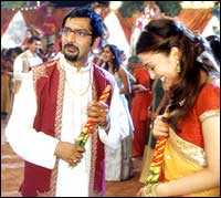Nitin Ganatra and Aishwarya Rai in Bride And Prejudice