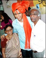 Abhijeet with his parents
