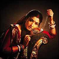 Raveena Tandon as Choti Bahu in Sahib Bibi...