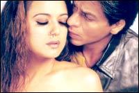 Preity Zinta and SRK in Veer-Zaara