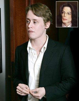 Macaulay Culkin; Michael Jackson (inset)