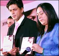 Shah Rukh Khan and Nasreen Munni Kabir