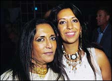 Deepa Mehta and daughter Devyani Saltzman