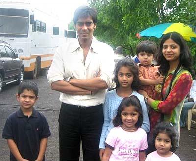 Ajay Devgan with fans